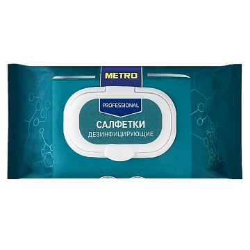 Протирочная салфетка Metro Professional влажная, 120шт
