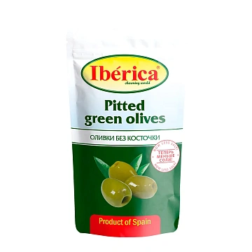 Оливки Iberica без косточки в мягкой упаковке, 170г