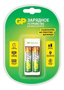 Зарядное устройство + аккумуляторная батарейка GP АА (HR6) 2700 мАч, 2шт + провод micro USB