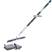 Швабра Vileda Professional СВЕП Про, моп Дуо р-МикроКомби 85см, телескопическая ручка 100-180см