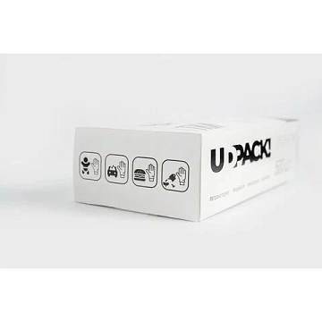 Перчатки полиэтиленовые одноразовые 250 пар (500 штук) размер L, коробка-диспенсер, плотные