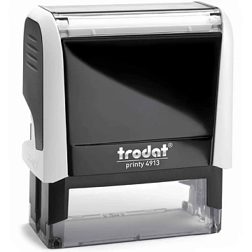 Оснастка для прямоугольной печати Trodat Printy 58х22мм, белая-черная, 4913
