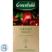 Чай GREENFIELD 'Grand Fruit' черный с гранатом, гибискусом, розмарином, 25 пакетиков в конвертах по 1,5 г, 1387-10