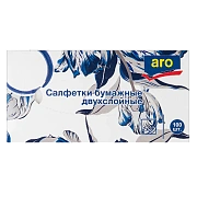 aro Салфетки бумажные универсальные 2 слоя, 100шт
