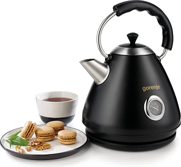 Чайник электрический Gorenje K17CLBK черный, 1.7л, 2200Вт