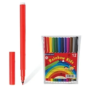 Фломастеры Centropen 'Rainbow Kids', 12цв., трехгранные, смываемые, ПВХ