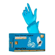 Перчатки нитриловые Foxy Gloves p.М, голубые, 100шт (50 пар)