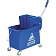 Ведро на колесах 20л 2 отделения с мех.отжимом синее