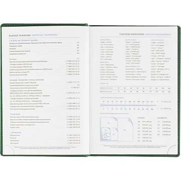 Ежедневник датированный 2026, зеленый,А5, 148х218 мм,352 стр,АТТАСНЕ Вива
