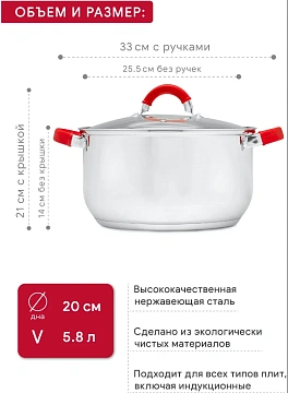 Набор кастрюль Attribute Delice 4 предмета