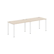 Стол 2-х местный XS6WST 2470 Бук Тиара/Белый 2400х700х750 XTEN-S60