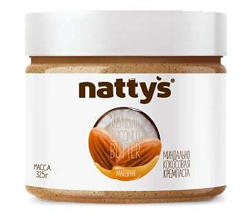 Паста миндально-кокосовая Nattys Marzipan с медом, 325г