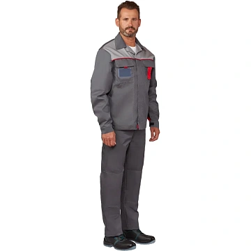 Костюм лет муж (куртка, пк) л10 т.сер/св.сер 112-116/182-188