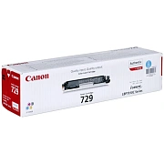 Картридж лазерный CANON (729C) LBP7010C/7018C, голубой, ресурс 1000 страниц, оригинальный, 4369b002