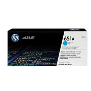 Картридж лазерный HP (CE341A) CLJ Enterprise 700 M775dn/f/z, №651A, голубой, оригинальный, ресурс 16