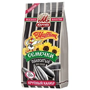 Семечки От Мартина отборные полосатые без соли, 150г