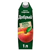 Нектар Добрый яблоко-персик, 1л
