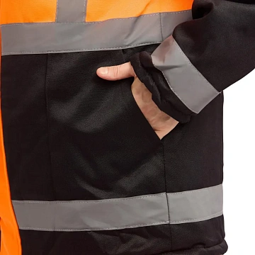 Костюм зим муж (куртка,пк) зд01 оранж/чер 104-108/182-188