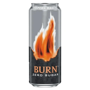 Напиток энергетический Burn Персик-манго, 449мл, ж/б