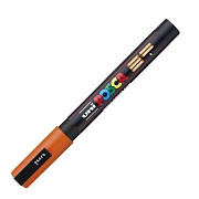 Маркер акриловый Uni Posca PC-3M оранжевый, 0.9 - 1.3 мм, круглый