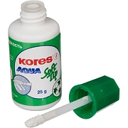 Корректирующая жидкость KORES Soft Tip AQUA 25г на водной осн, аппликатор