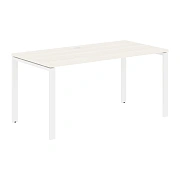 Стол прямой EUST 1580 Ясень Траун/Белый 1560х800х750 EDIS