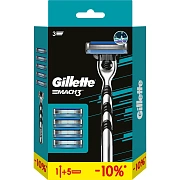 Бритва Gillette Mach3 мужская + 4 сменные кассеты