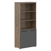 Шкаф с 1 комплектом глухих малых дверей MHC 85.5 Антрацит/Кария Пальмира 854х423х1956 MORRIS TREND