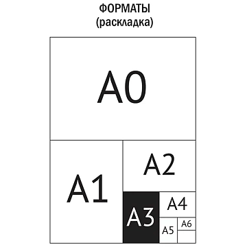 Картон белый А3, ArtSpace, 8л., мелованный, в папке