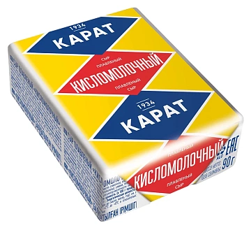 Сыр плавленый Карат кисломолочный 45%, 90г