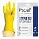 Перчатки МНОГОРАЗОВЫЕ латексные PACLAN 'Professional', хлопчатобумажное напыление, размер 6,5-7, S (малый), желтые, 407325