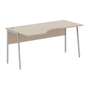 Стол прямой СА-1P(L) Мокачино/Алюминий 1400х900х755 IMAGO PLUS