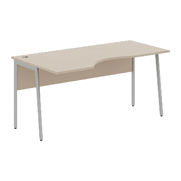 Стол прямой СА-1P(L) Мокачино/Алюминий 1400х900х755 IMAGO PLUS