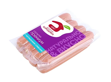Сосиски Мясной дом Бородина Премиум, 480г