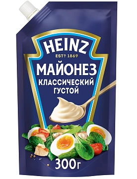 Майонез Heinz классический 67%, 300г