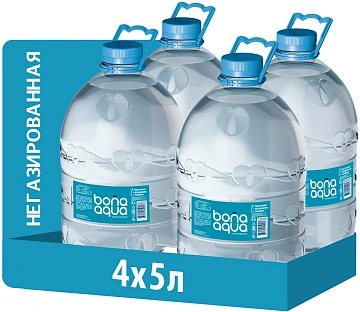 Вода BonaAqua питьевая негазированная, 5л