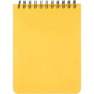 Блокнот А6,60л,кл,спир,пласт.обл,тонир.бл. Attache Bright colours Желтый