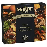 Чай MAITRE 'Букет изысканных вкусов' ассорти 6 вкусов, НАБОР 30 пакетиков, бак026