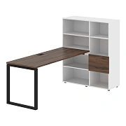 Рабочая станция EQRST 1117 Дуб Денвер тёмный/Черный 2190х1120х1355 EDIS