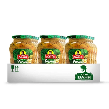 Релиш Дядя Ваня с огурцами и горчицей, 350г