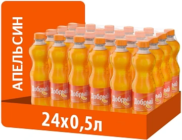 Напиток Добрый Апельсин газированный, 500мл