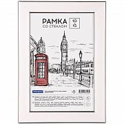 Рамка пластиковая 10*15см, OfficeSpace 'Color', розовый