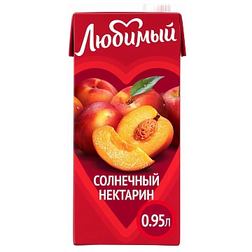 Нектар Любимый Яблоко-персик, 950мл