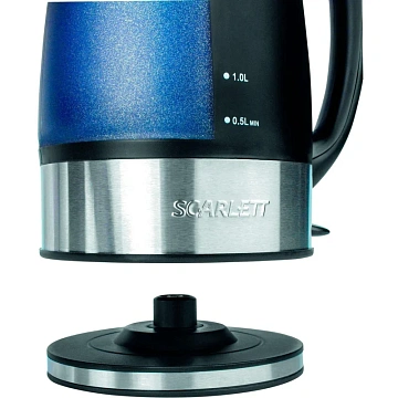 Чайник Scarlett SC-1020, 2.2л, 2200Вт, (черный)