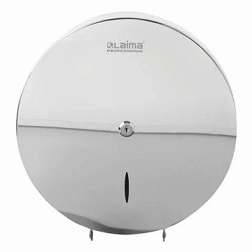 Диспенсер для туалетной бумаги LAIMA PROFESSIONAL INOX, (Система T1) БОЛЬШОЙ, нержавеющая сталь, зер