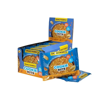 Печенье Snaq Fabriq арахис-соленая карамель без сахара, 35г