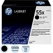 Картридж лазерный HP 55X CE255X чер. пов.емк. для LJ P3015d