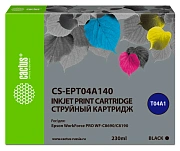 Картридж струйный Cactus CS-EPT04A140 T04A1 черный (230мл) для Epson WorkForce Pro WF-C8190, WF-C869