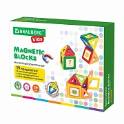 Магнитный конструктор MAGNETIC BLOCKS-19, 19 деталей, BRAUBERG KIDS, 663843