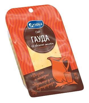 Сыр Viola Гауда полутвердый нарезка 45%, 120г